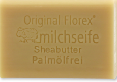 Palmölfreie Schafmilchseife eckig 100g, Sheabutter