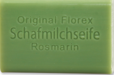 Schafmilchseife eckig 100g, Rosmarin