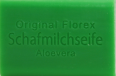 Schafmilchseife eckig 100g, Aloe Vera