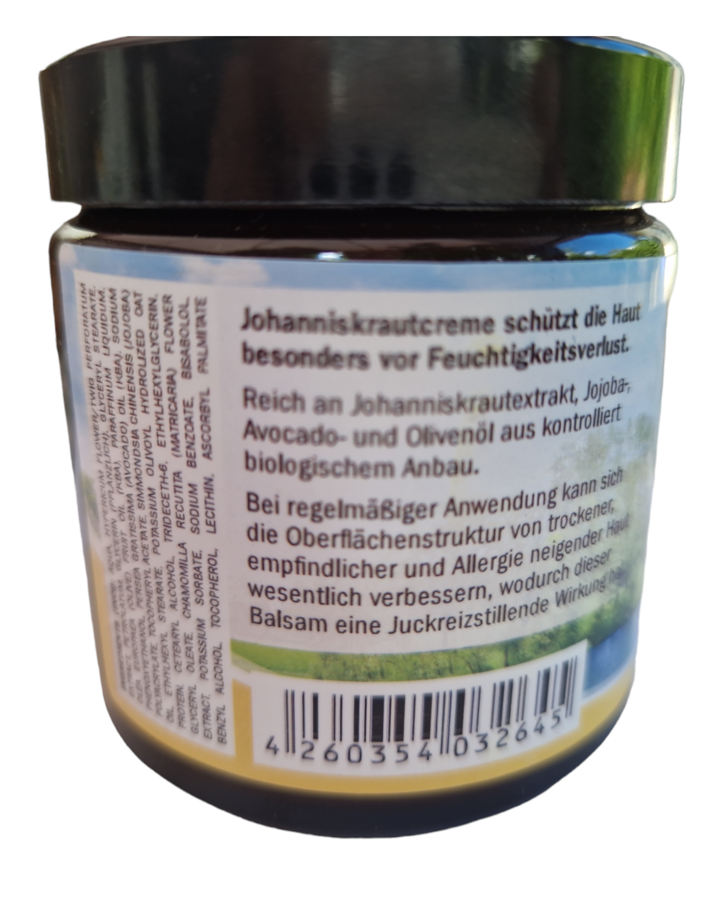 Johanniskraut Creme 110 ml im Glastiegel