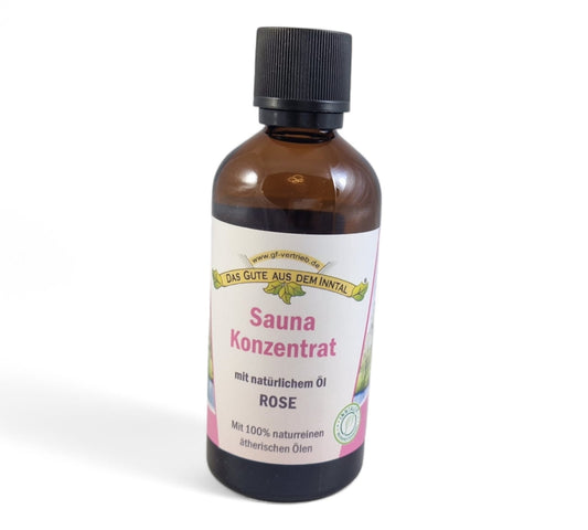 Sauna Konzentrat Rose 100 ml in der Glasflasche