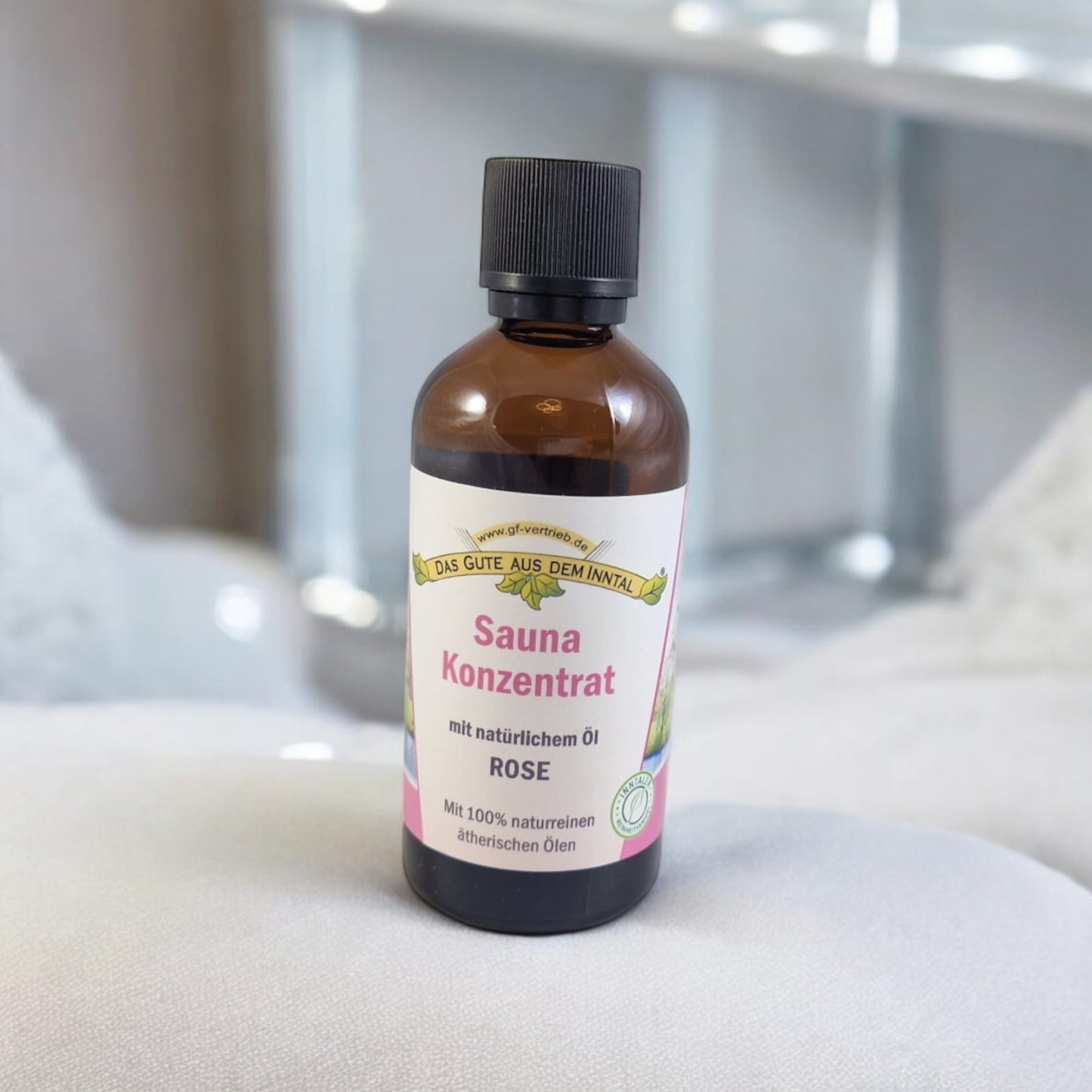 Sauna Konzentrat Rose 100 ml in der Glasflasche