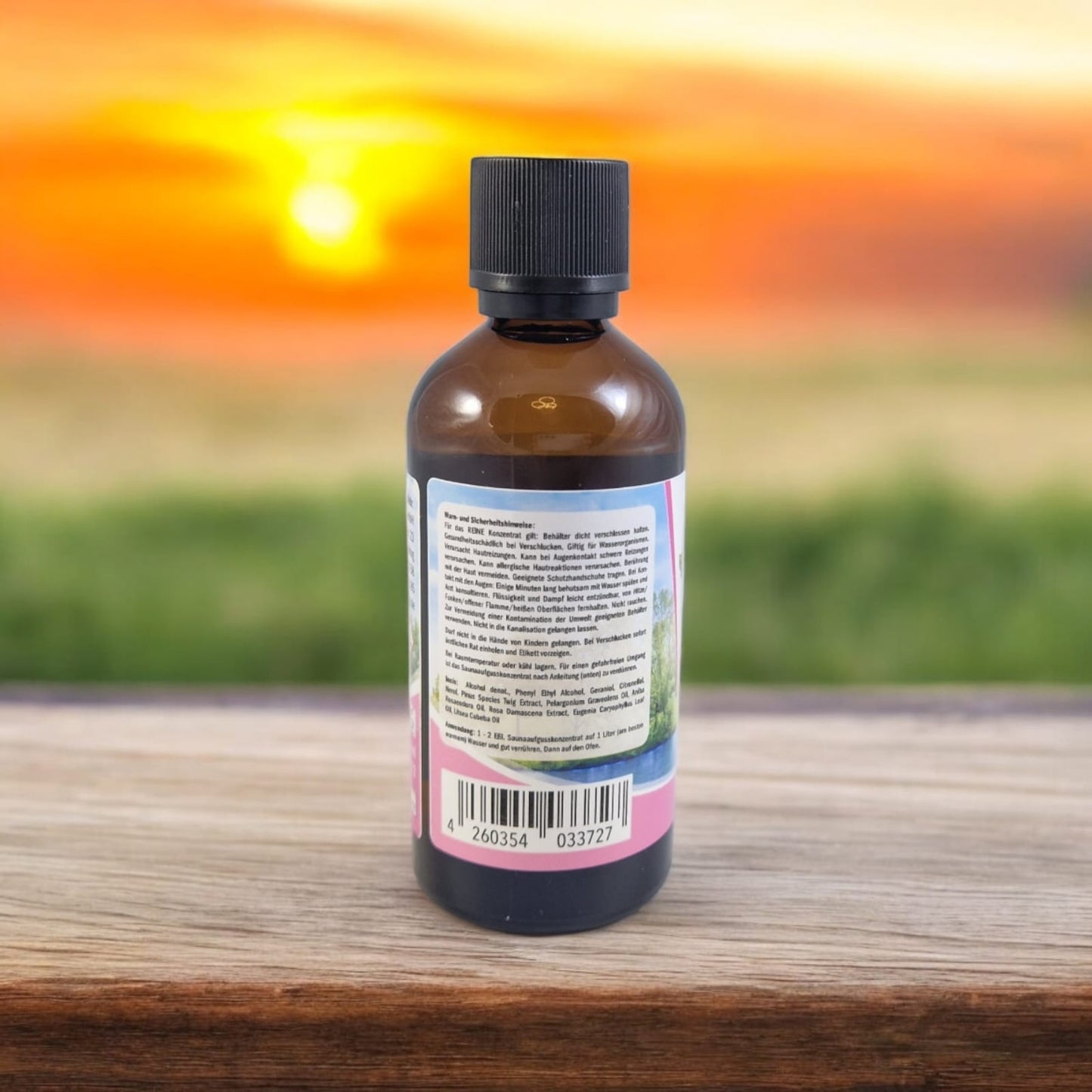 Sauna Konzentrat Rose 100 ml in der Glasflasche