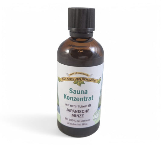 Sauna Konzentrat Japanische Minze 100ml in der Glasflasche